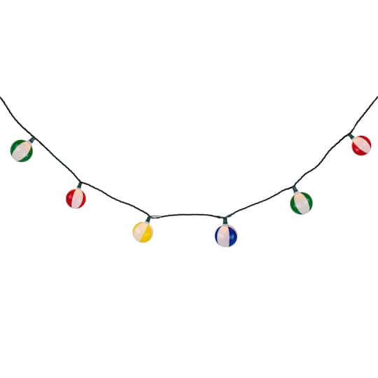 Beach Ball Patio Light with Green Wire Set By Northlight | 6 ft | Michaels®